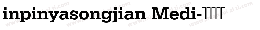 inpinyasongjian Medi字体转换